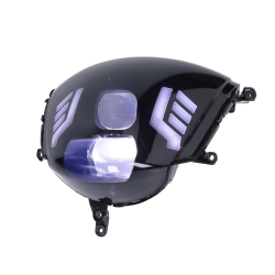 Koplamp Fast Arrow Pro led RS-1 double eye smoke zip2000, piaggio