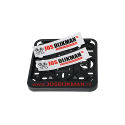 Kentekenplaathouder met stickers Jos Dijkman