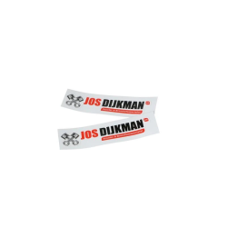 Kentekenplaathouder met stickers Jos Dijkman